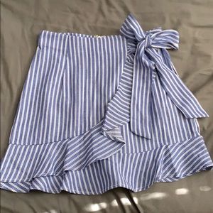 Shein Skirt - Blue and White